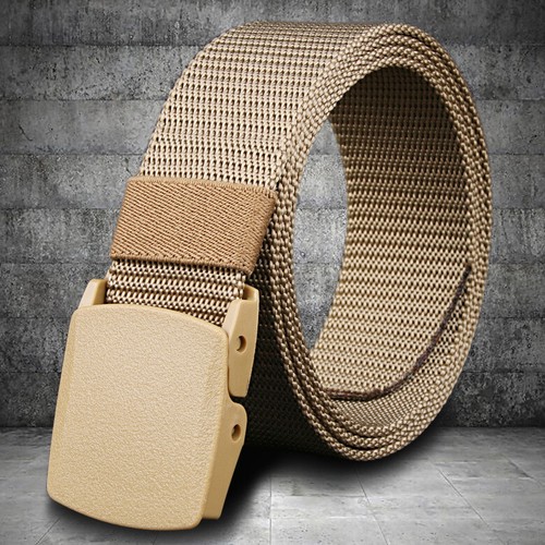 Cinturón militar táctico de nailon con hebilla de leva de plástico para hombre - Imagen 14 de 18