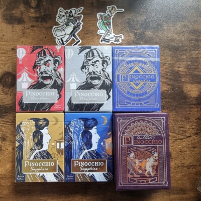 Collodi's Pinocchio Deck Neu Versiegelt Passione Elettra Deganello Karten