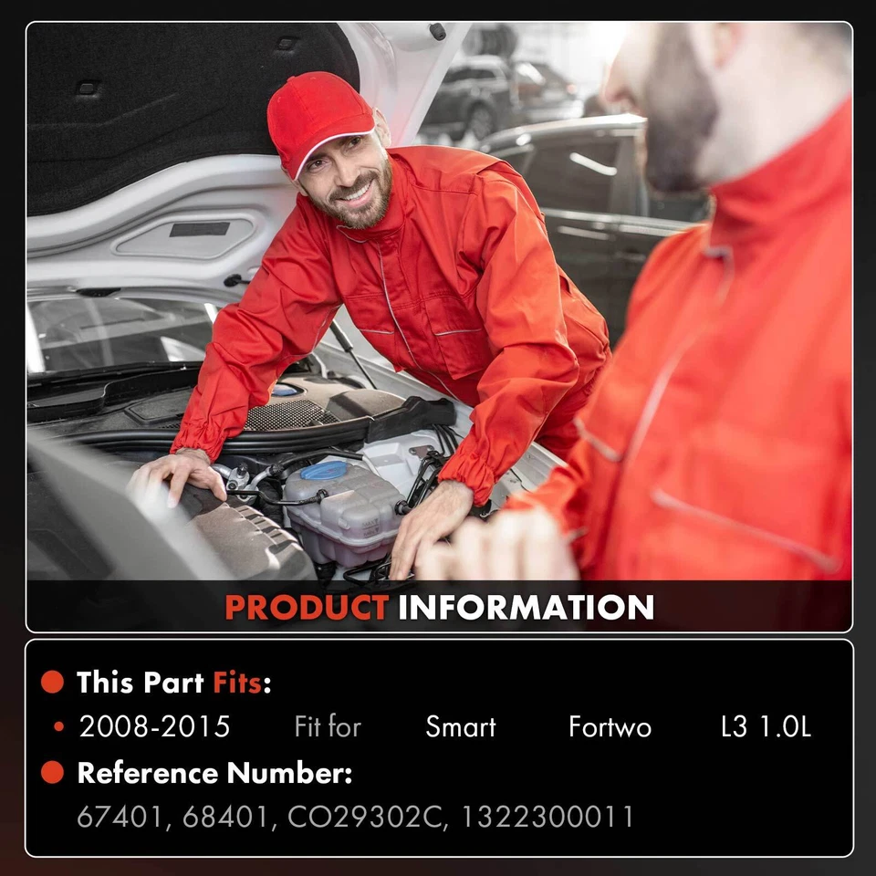 Compresor de aire acondicionado con embrague para Smart Fortwo 2008-2015 L3 1,0 L con ranura de 4 poleas Foto 2 de 4