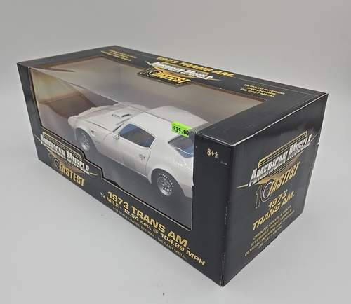 ERTL American Muscle 10 Fastest 1/18 Diecast White 1973 Pontiac Trans AM NITB - Picture 2 of 8
