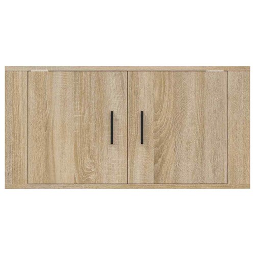 NNEVL Wall Mounted TV Cabinet Sonoma Oak 80x34.5x40 cm - Picture 6 of 11