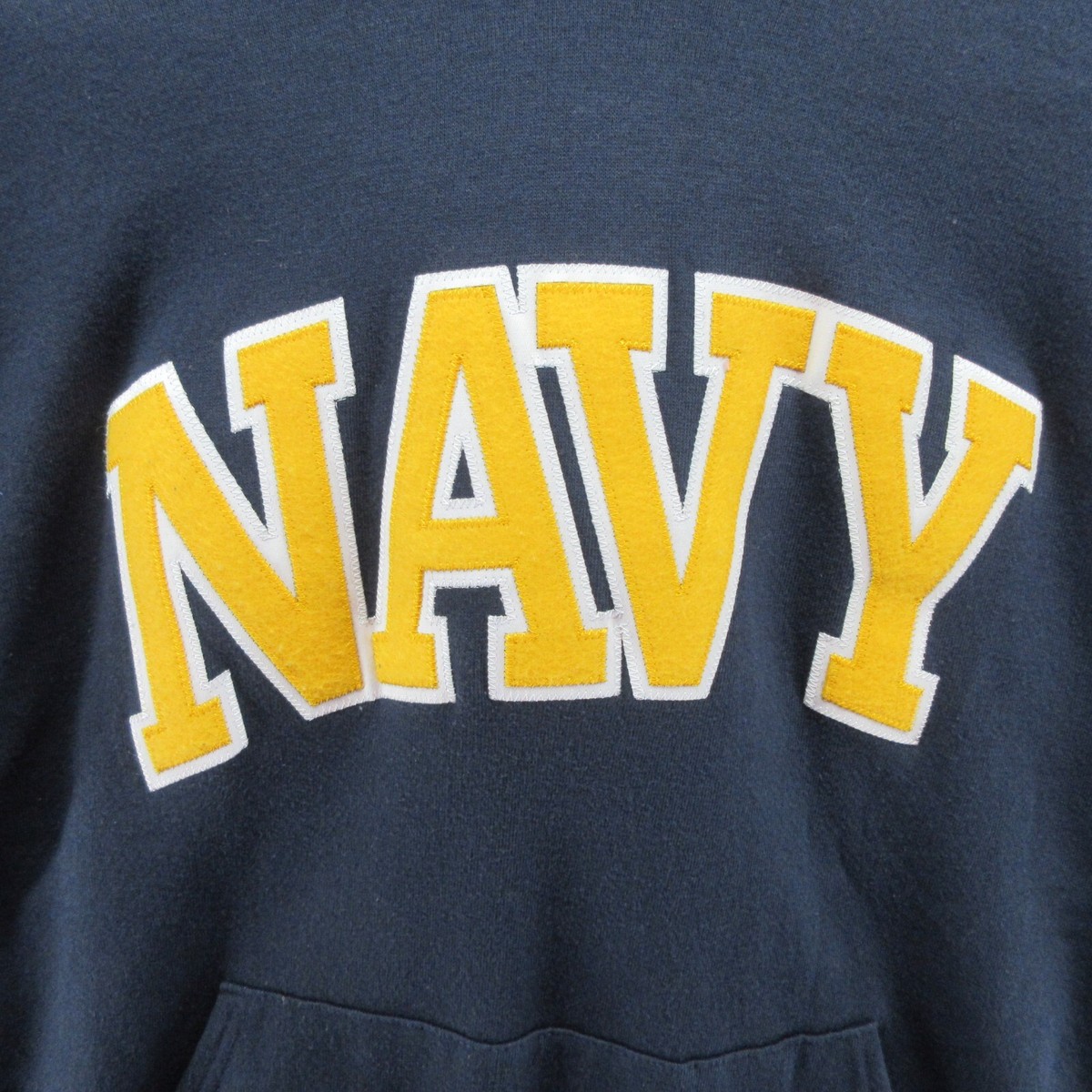 VTG Navy Midshipmen Hoodie Mens Small Blue Sweatshirt Naval