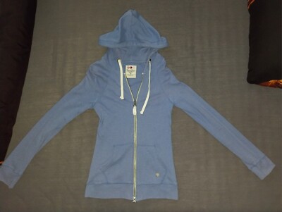 dünne Sweatjacke Gr. XS von Flashlights in lila mit Kapuze