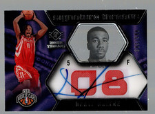 2008-09 SP Rookie Threads #86 Donte Greene Jersey Autograph RC 303/599