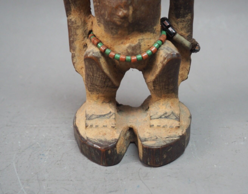 GOOD OLD WEST AFRICAN TRIBAL ART NIGERIAN YORUBA ILORIN FEMALE IBEJI DOLL BEADS - Picture 15 of 20