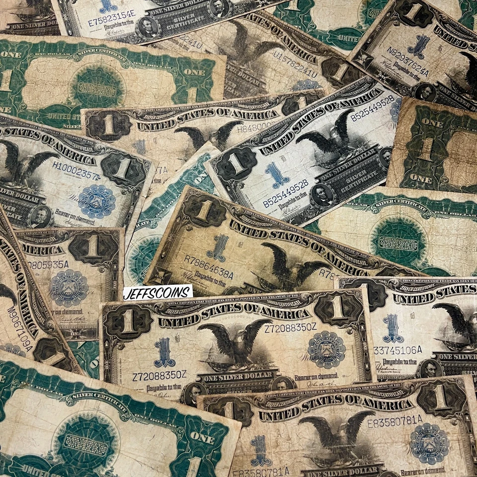 1899 $1 Black Eagle One Dollar Note ✯ Large Silver Certificate Estate Lot ✯ - Image 4 of 4