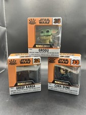 Funko Minis Star Wars The Mandalorian Lot- Grogu, Cara Dune, Greef Karga Disney