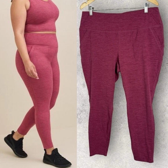 Torrid Active Leggings 2022 Pink Size 2X High Rise Yoga Activewear Pants  Pockets