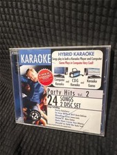 Karaoke CD, 24 Songs 2 Discs, Hybrid Karaoke. NEW Sealed