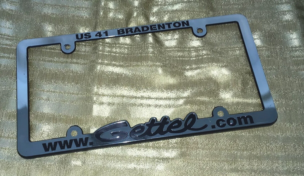 License Plate Holder Gettel Dealership Bradenton FL PreOwned eBay