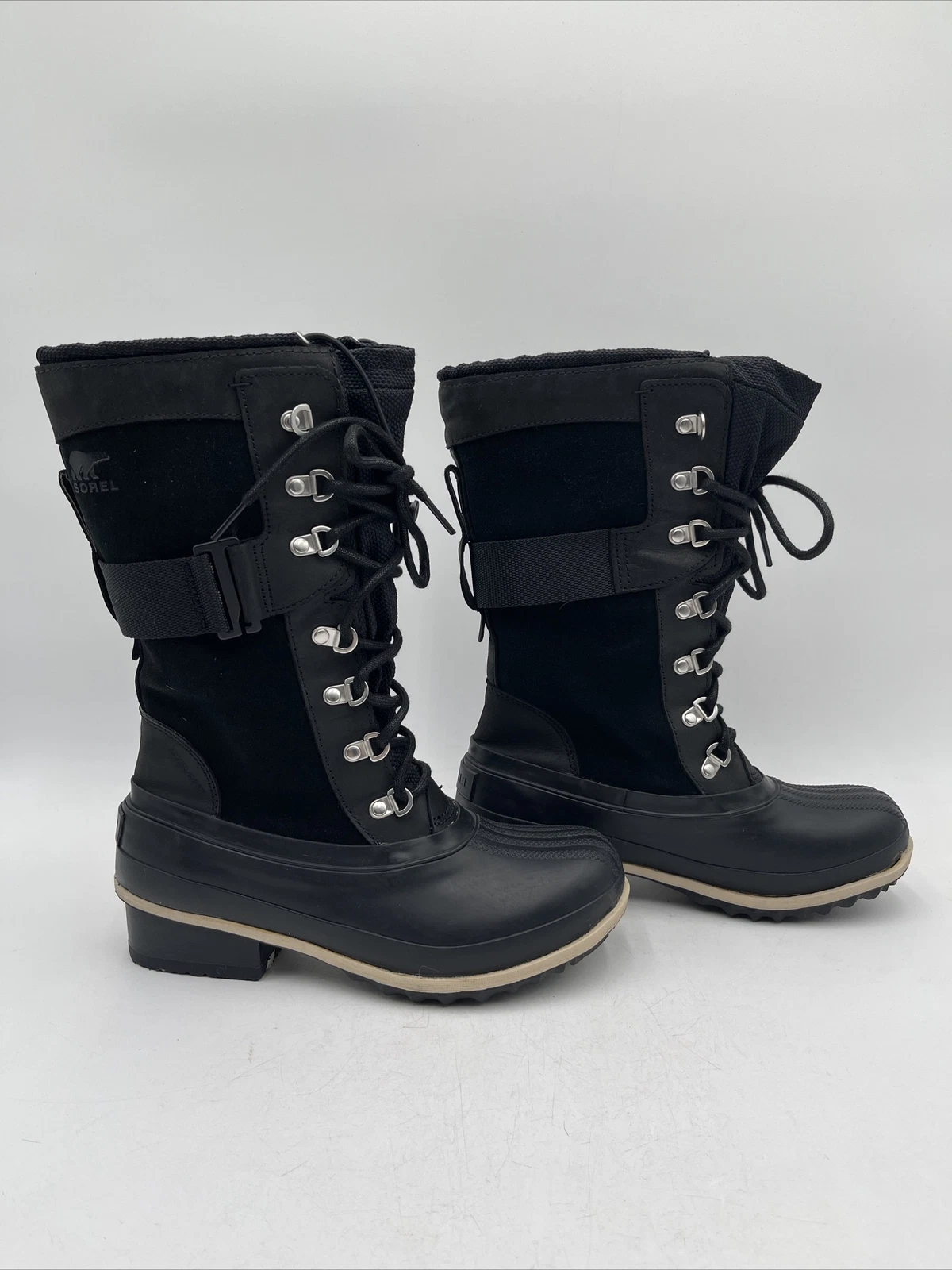 Sorel Women's Slimpack III Tall Waterproof Boot Black Size 7