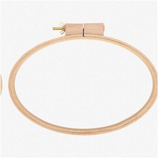 RetroStitch Oval Hoop - Wooden Ellipse CrossStitch Frame, DIY Accessory Tools fo