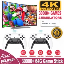 4K 64G HDMI TV Video Game Stick M15 Gaming Console Gamepad 2 Wireless Controller
