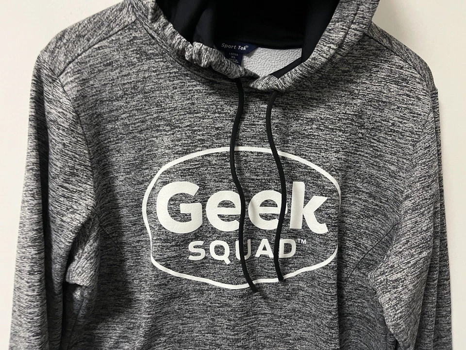 Толстовка с капюшоном женская для сотрудников Geek Squad Computers размер XL Sport-Tek - Изображение 2 из 4