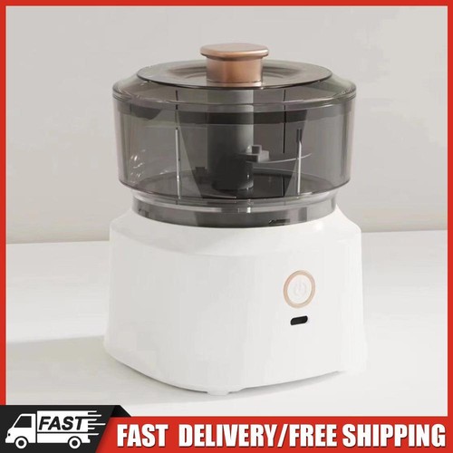 Elektrische Kochmaschine, 350 ml, Mini-Knoblauchhacker, Küchenmaschine (weiß)