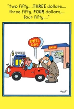 Gas Dropper Funny Birthday Card - Greeting Card by Nobleworks by Nobleworks