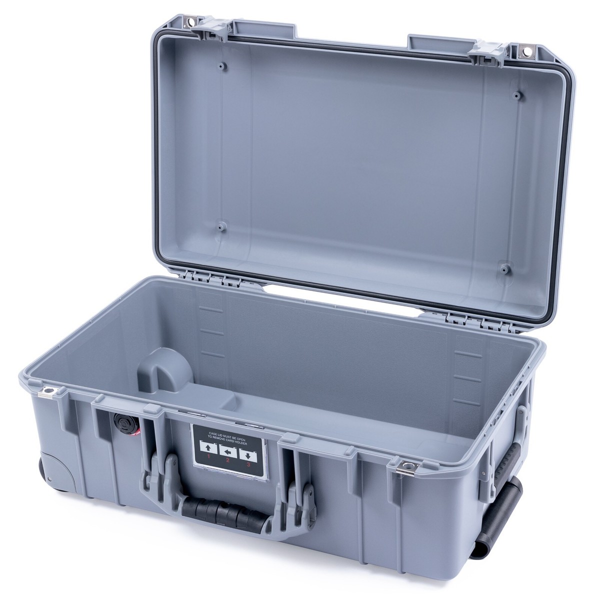 未使用 PELICAN AIR ペリカン 1535 ケース フォーム無しシルバー Silver Pelican 1535 Air No Foam. With wheels and Carry on approved