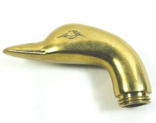 Solid Brass Vintage Goose Design Handle Wooden Walking Stick Cane Spare Part