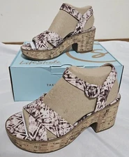 Peachy platform sandal women's Size US 8M NEUTRALMLT