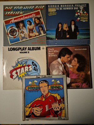 5xLP - Rock,Folk, - Amicalmente,Giorgio Moroder Project,Stars On 45 u.a.