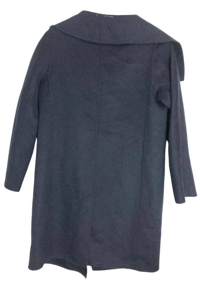 Abrigo para mujer Reiss azul medio mezcla de lana de doble botonadura Foto 2 de 4