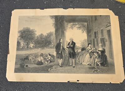 Thomas Oldham Barlow, The Home of George Washington, Engraving