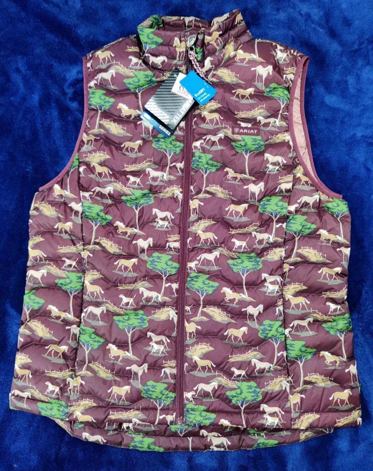 NWT Ariat Tek Ideal 3.0 Down Quilted Vest XL Western Horse Outerwear Packable