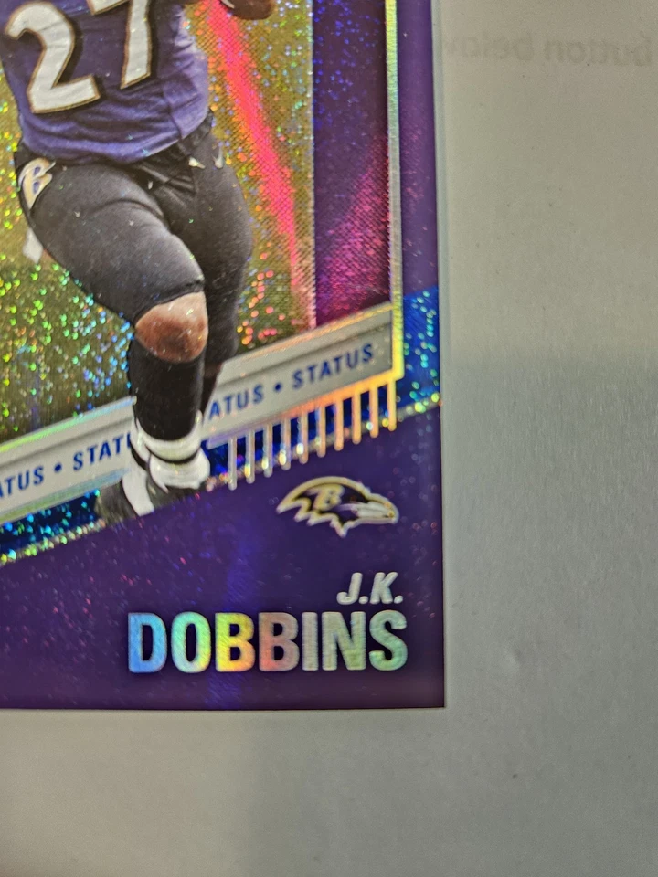 💥2022 Panini Donruss Elite Sparkle Status #64 JK Dobbins 050/275 - Image 4 of 4