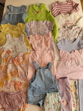 Baby Girls Summer Clothes Bundle Age 0-3 Months