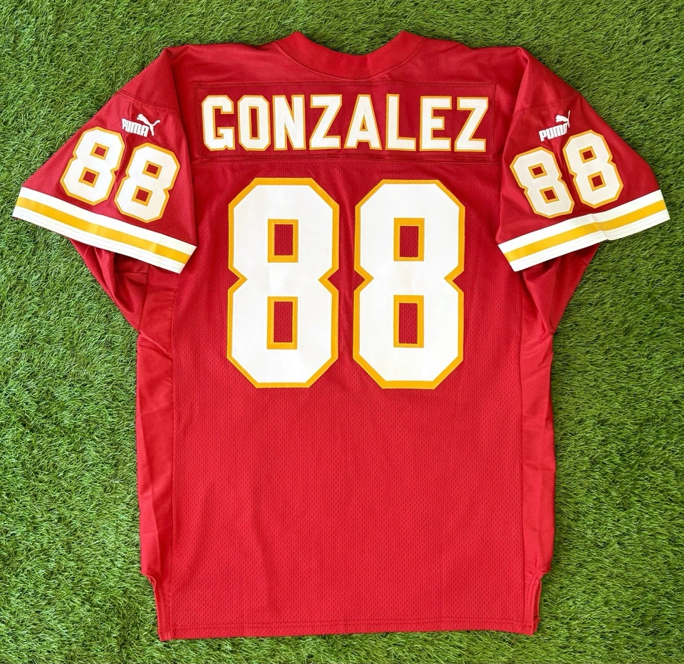 Camiseta deportiva de fútbol americano Puma NFL Kansas City Chiefs Tony González vintage 1999 auténtica Foto 2 de 4