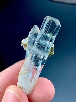 Natural Terminated Aquamarine With Black Tourmaline from Pakistan (10 Grams)