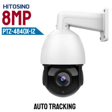 Hitosino 8MP PTZ Auto Tracking 40x ZOOM 5.5mm~220mm Motorized Len  IP Camera POE