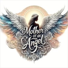 Mother of an Angel Diamond Art Kits, 5D DIY Angel Wings Diamond Painting Kits fo