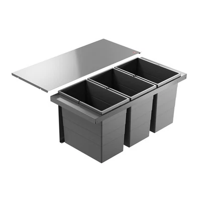 Hailo Triple XL 900 Abfallsammler 84 Liter Mülltrennsystem Einbau Auszug 90 cm - Bild 1 von 4