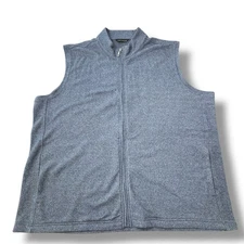 Scott Barber Sweater Vest Blue Full Zip Golf Business Casual Men’s Size XXL