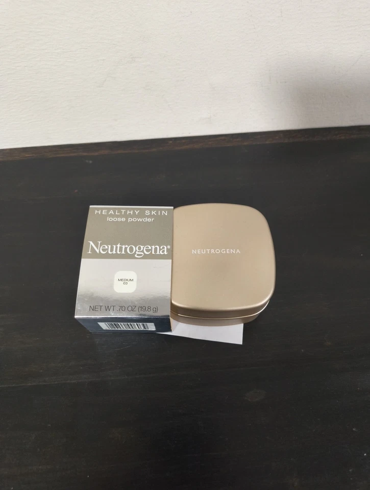 Neutrogena healthy skin Loose Powder MEDIUM 03 .70 oz brand new - Image 3 of 4