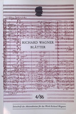 Richard Wagners Briefe an Hans Herrig. Beginn der chronologischen Erstveröffentl
