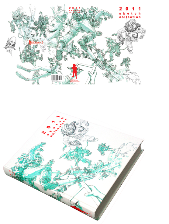 Kim Jung-Giキム・ジョンギさん2011スケッチコレクション Kim Jung Gi 2011 Sketch Collection Signed With Authentic