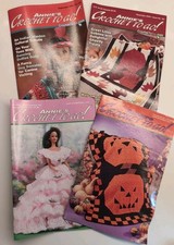 Vintage Annie's Crochet To Go Magazines, Lot Of 4 Various Issues 1999-2001