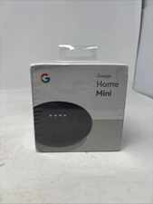 Google Home Mini Smart Assistant Charcoal GA00216-US Complete New in Box. Read