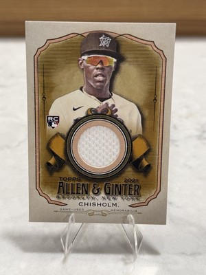 2021 Topps Allen & Ginter's - Full Size Relics B Jazz Chisholm #AGA-JC (MEM, RC)