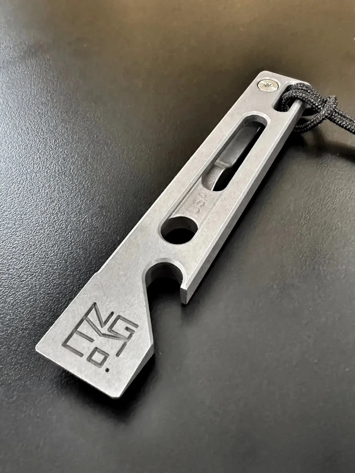 New! Nice Guy Machine Co. NGMC Stubbs “Thirsty” EDC Titanium Pry Bar - Image 4 of 4
