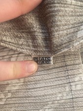 Jupe vintage pleats please issey miyake dentelle denim