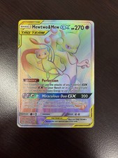 Mewtwo & Mew GX 242/236 Rare Rainbow Unified Minds Pokemon TAG TEAM on eBay