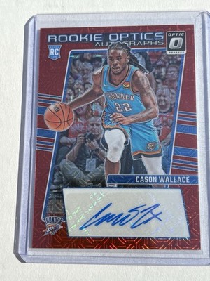 2023-24 Panini Donruss Optic Cason Wallace Rookie Optics Autograph ROA-WAL
