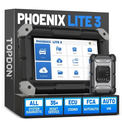 2026 TOPDON Phoenix Lite 3 Topology OBD2 Scanner Bidirectional Tool ECU Coding