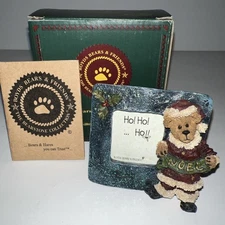  Boyds Bears Mini Picture Frame    Mathias Kringlebeary The First Noel  🎄