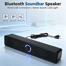 Stereo Bass Sound Computer Speakers 3.5mm USB Wired Soundbar for Desktop Laptop