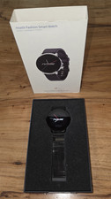 Health Fashion Smart Watch 46mm Black Metal Case/Band Bluetooth Android/iOS
