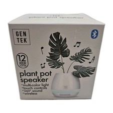Gen Tek Plant Pot Bluetooth Wireless Speaker Multicolor